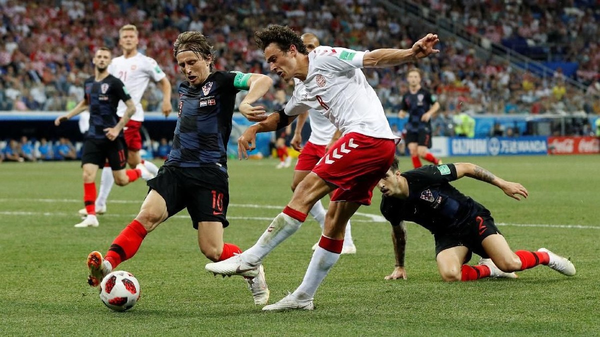 Kroasia vs Denmark Berlanjut ke Babak Tambahan. (Foto: Darren Staples/Reuters)