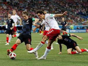 Kroasia vs Denmark Berlanjut ke Babak Tambahan