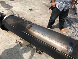 Detik-detik Meledaknya Roket Milik Jepang