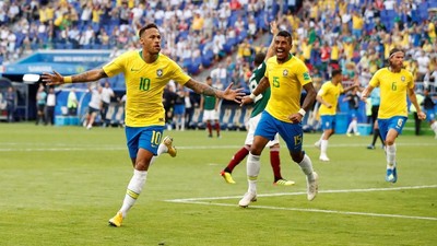 Kalahkan Meksiko, Brasil Lolos ke Perempat Final