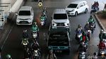 Suasana Uji Coba Ganjil Genap di DI Panjaitan