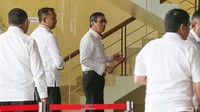 Yasonna didampingi sejumlah jajaran dari Kemenkum HAM.