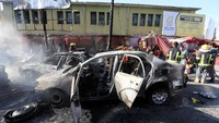 Serangan bom bunuh diri terjadi di kota Jalalabad, Afghanistan Timur, Senin (2/7/2018) waktu setempat. Parwiz/Reuters.