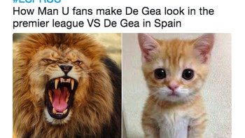 De Gea di Liga Inggris seolah jadi menurun kualitasnya di timnas Spanyol. Foto: istimewa