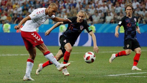   Martin Braithwaite scored one of the opportunities for the national team Denmark 