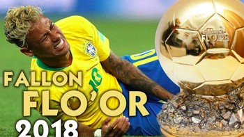 Bukan Ballon dOr yang didapatnya melainkan Fallon Floor. Foto: istimewa