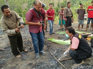 Seorang Kakek di Sragen Tewas Terbakar di Hutan