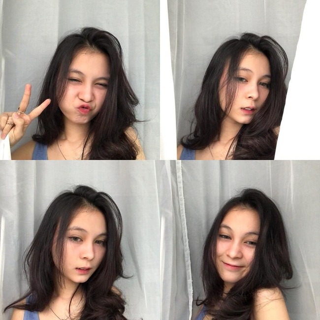 Ekspresif di depan kamera, penampilan Delilah ini terlihat menggemaskan. Foto: Instagram @cicibeby19