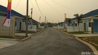 Penampakan jalan di kompleks dinas TNI AU.