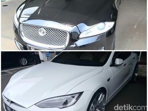Foto: Dulu Novanto Ngantor Naik Jaguar, Kini Bamsoet Pilih Tesla