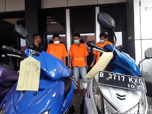 34 Kali Beraksi, Komplotan Curanmor di Bekasi Ditangkap Polisi