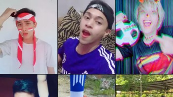 Demam Piala Dunia juga menular ke Tik Tok. Foto: Istimewa