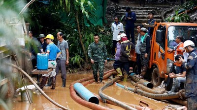 Proses Evakuasi Korban Selamat di Gua Thailand Terus Dilakukan