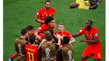 Dalam pertandingan melawan Belgia pun Neymar masih terlihat berguling dari pertandingan sebelumnya. Foto: istimewa