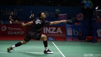 Jonatan kalah dua gim langsung 10-21, 19-21.