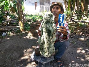 Patung Bermahkota Ditemukan di Sidoarjo, Diduga Peninggalan Majapahit
