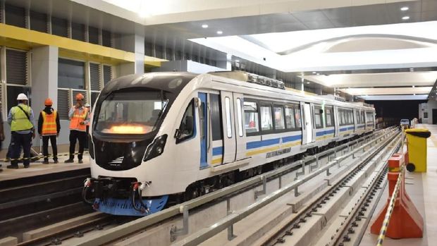Finish, LRT Palembang Telah Melintasi Seluruh Stasiun