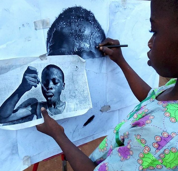 Keren! Lukisan Karya Bocah 11 Tahun Asal Nigeria