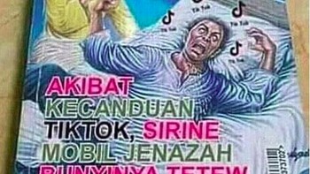 Azab yang suka kcanduan Tik Tok nih. (Foto: Internet)
