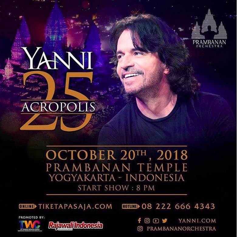 Kecelakaan, Pianis Yanni Tunda Konser di Indonesia Kecelakaan, Pianis Yanni Tunda Konser di Indonesia