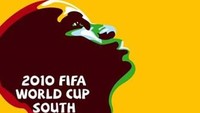 Bergaya pop art, poster Piala Dunia Afrika Selatan (2010) itu menampilkan wajah pria Afrika tengah menengadah melihat bola. Foto: dok.mailonline