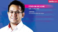 Wakil Menteri Belia dan Sukan, Steven Sim Chee Keong juga berusia muda. (Infografis: Fuad Hasyim/detikcom)