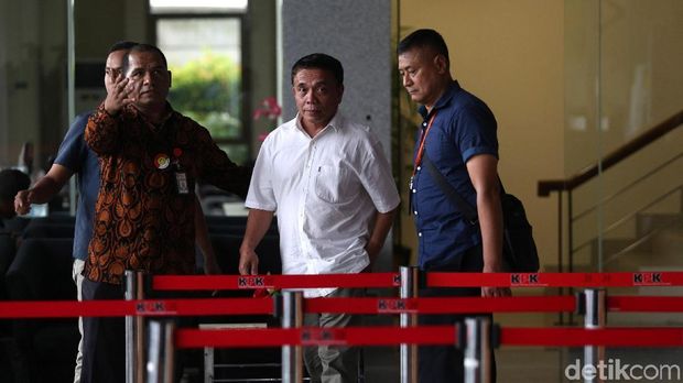 GUbernur Aceh Irwandi Yusuf saat di KPK. 