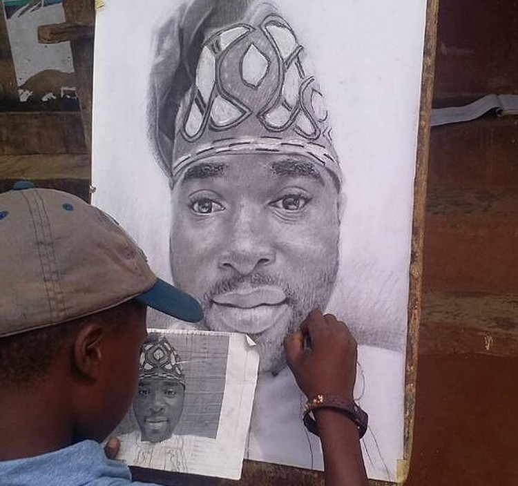Keren! Lukisan Karya Bocah 11 Tahun Asal Nigeria