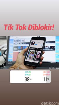 Mayoritas Netizen Bersyukur Kominfo Blokir Tik Tok