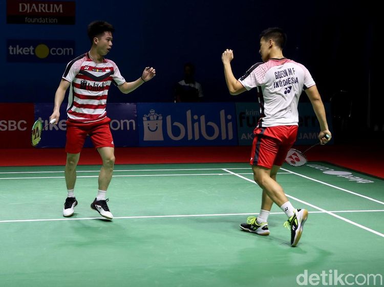Kevin/Marcus Kalahkan Sang Senior Hendra/Ahsan