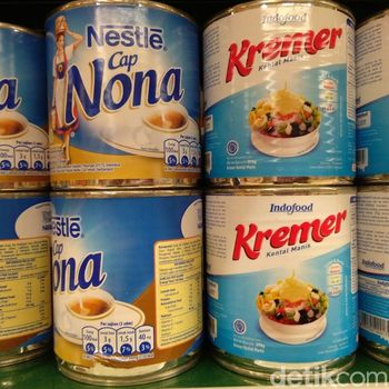 Masih Ada Produk Kental  Manis  Tampilkan Susu  dan Foto Anak