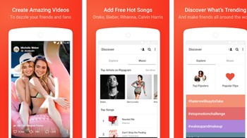 Flipagram sebenarnya lebih fokus kepada editing video. Tetapi, sejak popularitas Musical.ly mereka menambahkan fitur yang dapat memungkinkan pengguna untuk membuat video lipsync mengikuti musik. Aplikasi ini sudah diunduh sebanyak lebih dari 50 juta kali di Play Store. Foto: Internet