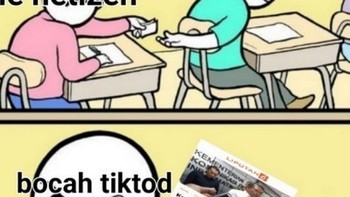 Ekspresi kesal bocah Tik Tok aplikasi kesayangannya diblokir. (Foto: Internet)