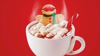Duh, enaknya ginger cookie ini. Bersantai dalam kopi hangat sambil ditemani beberapa marsmallow. Serasa lagi sauna, ya! Foto: Instagram 360brain