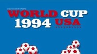 Kerennya poster Piala Dunia 1994 yang terinspirasi bendera AS. Foto: dok.mailonline