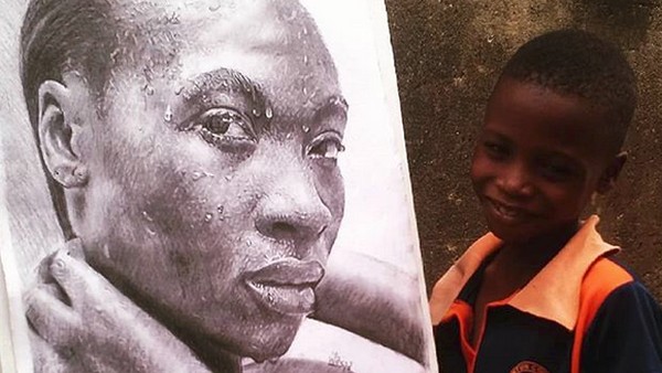 Keren! Lukisan Karya Bocah 11 Tahun Asal Nigeria