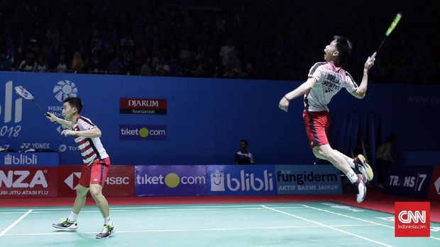 Kevin Sanjaya/Marcus Fernaldi Gideon baru menelan satu kekalahan di turnamen individu pada tahun ini.