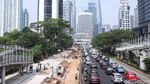 Trotoar di Kawasan Sudirman Diperlebar