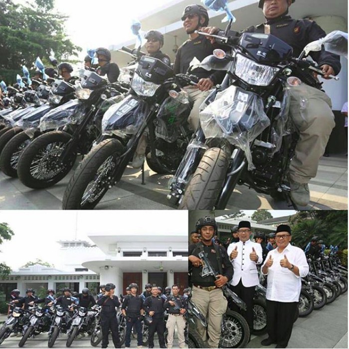 Ridwan Kamil Sumbang Motor Kawasaki ke Polisi Buat Kejar Penjahat