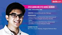 Syed Saddiq bin Syed Abdul Rahman, namanya. Pria berusia 25 tahun itu kini menduduki jabatan Menteri Pemuda dan Olahraga Malaysia. (Infografis: Fuad Hasyim/detikcom) 