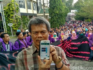 Dosen Ikut Demo Pelantikan Rektor Unigal Diancam Pemecatan
