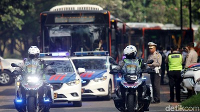 Polda Metro Gelar Simulasi Perjalanan Atlet Asian Games