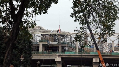 Begini Perkembangan Stasiun LRT Velodrome