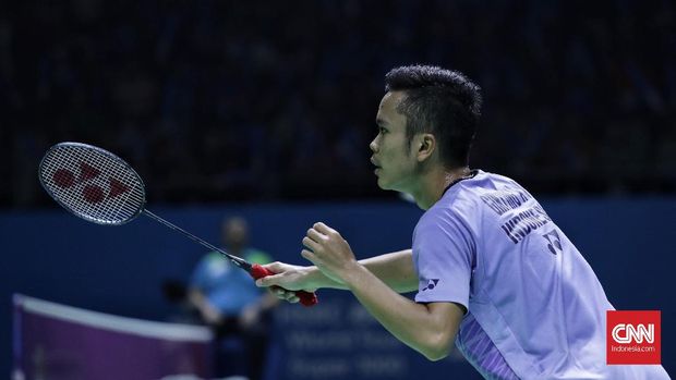 Anthony Sinisuka Ginting membuka jalan tim Indonesia ke semifinal beregu putra di Asian Games 2018.