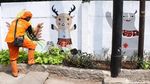 Mural Asian Games Percantik Tembok di Setiabudi