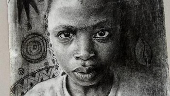 Di usianya yang masih muda, ia mampu menghasilkan karya seni yang memukau. Kareem dapat melukis aliran Hyperrealistic atau lukisan yang menyerupai sebuah foto. (Foto: Instagram)