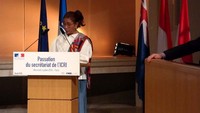 Dalam pertemuan tersebut, Susi menyampaikan terima kasih atas nama Pemerintah Indonesia yang menjadikan Indonesia sebagai Ketua Bersama Sekretariat ICRI. Pool/Kementerian Kelautan dan Perikanan.