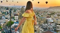Duh cantik banget view yang berhasil diabadikan Brigita di Cappadocia, Turki. Jadi iri deh! (imbrigita/Instagram)