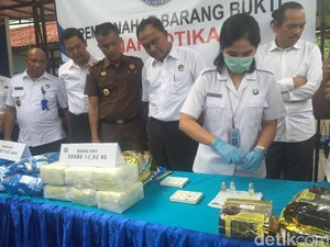 BNN Sita 1,3 Ton Sabu Selama Januari-Juni 2018