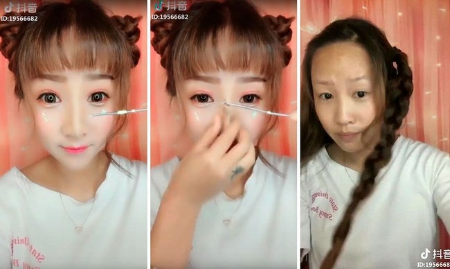 Makeup memang bisa menipu penampilan. Apalagi dengan adanya fitur filter pada kamera atau aplikasi yang membuat seseorang bisa terlihat sangat berbeda. Foto: Boredpanda